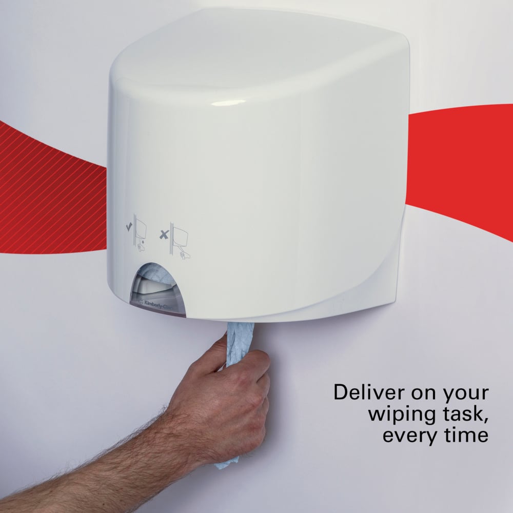 Paños de celulosa para entornos comerciales y de servicio WypAll® L10 General Clean™ 7407 - Rollo de dispensación central para dispensadores Reach PLUS™ y Roll Control™ - 6 rollos de paños x 500 paños de celulosa (3000 en total) - 7407