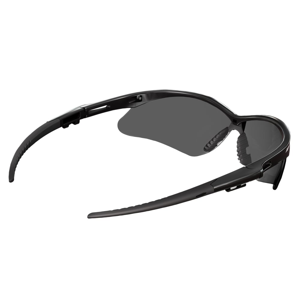 KleenGuard™ V30 Nemesis™ Safety Glasses with Cord Connect (55391), Smoke Lenses with KleenVision™ Anti-Fog coating, Black Frame, Unisex Sunglasses for Men and Women (12 Pairs/Case) - 55391