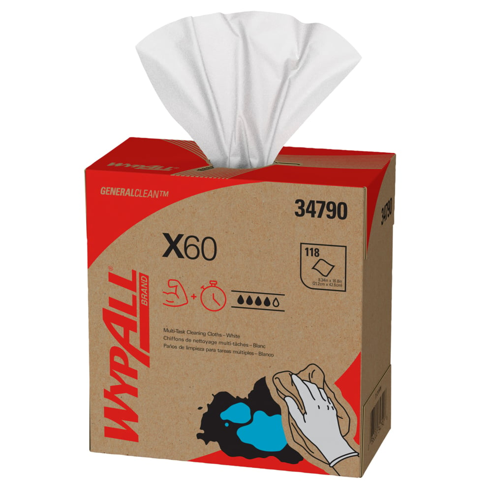 Chiffons WypAll® X60 General Clean™ 8370 - Chiffons de nettoyage