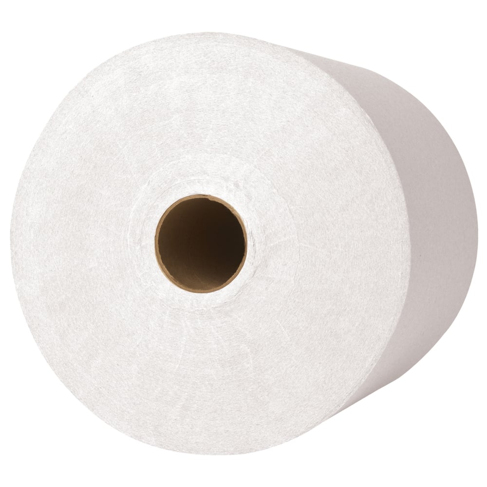 Scott® Essential Universal High-Capacity Hard Roll Towels (01000), with Absorbency Pockets™, 1.5" Core, White, (1,000'/Roll, 12 Rolls/Case, 12,000'/Case) - 01000