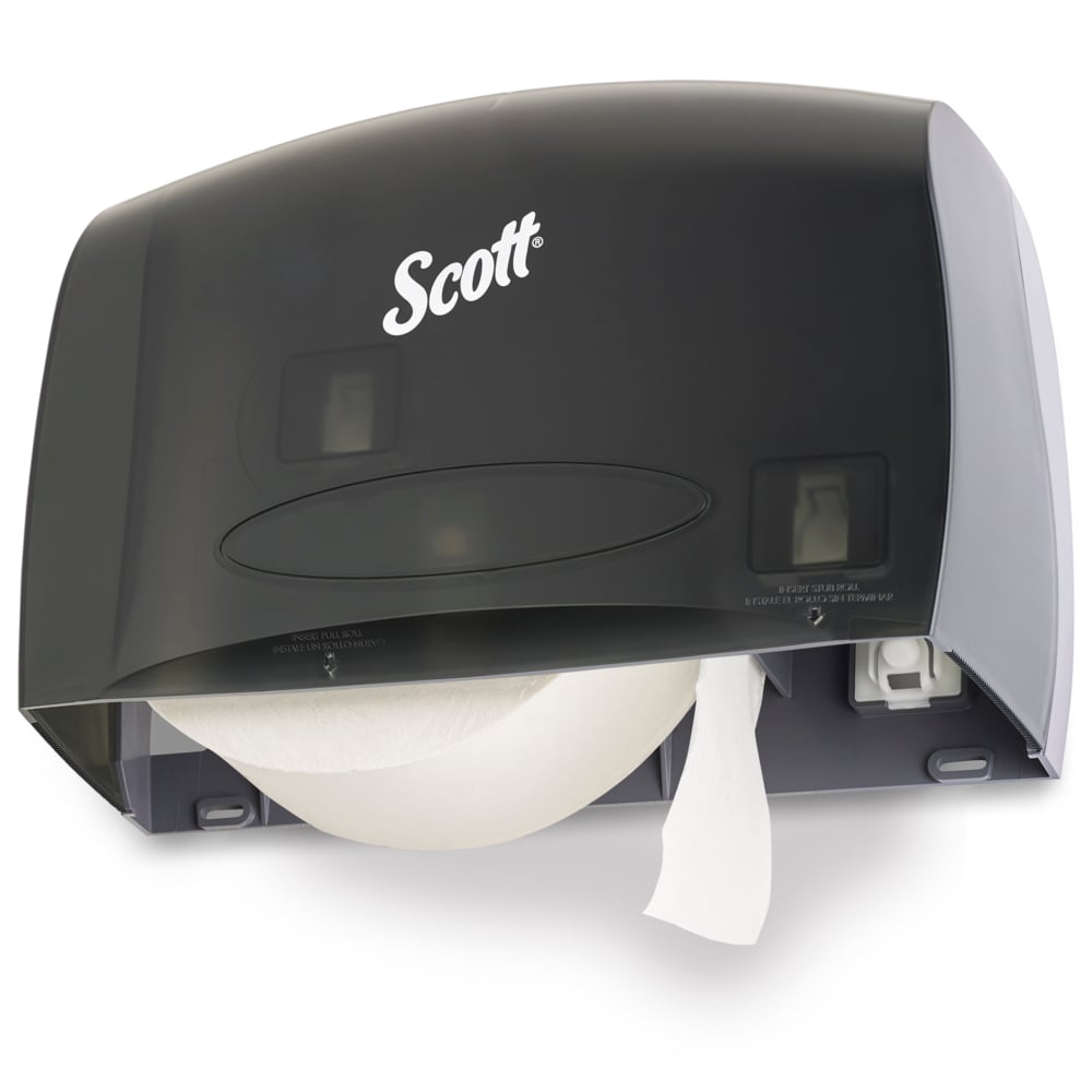 Papier hygiénique en rouleau format géant grande capacité Scott® (03148), 2 épaisseurs, blanc, non perforé, caisse compacte pour un stockage facile (1 000 pi/rouleau, 4 rouleaux/caisse, 4 000 pi/caisse) - 03148