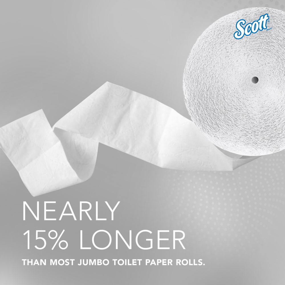 Scott® Coreless High-Capacity Jumbo Roll Toilet Paper (07005), 1-Ply, White, (2,300'/Roll, 12 Rolls/Case, 27,600'/Case) - 07005