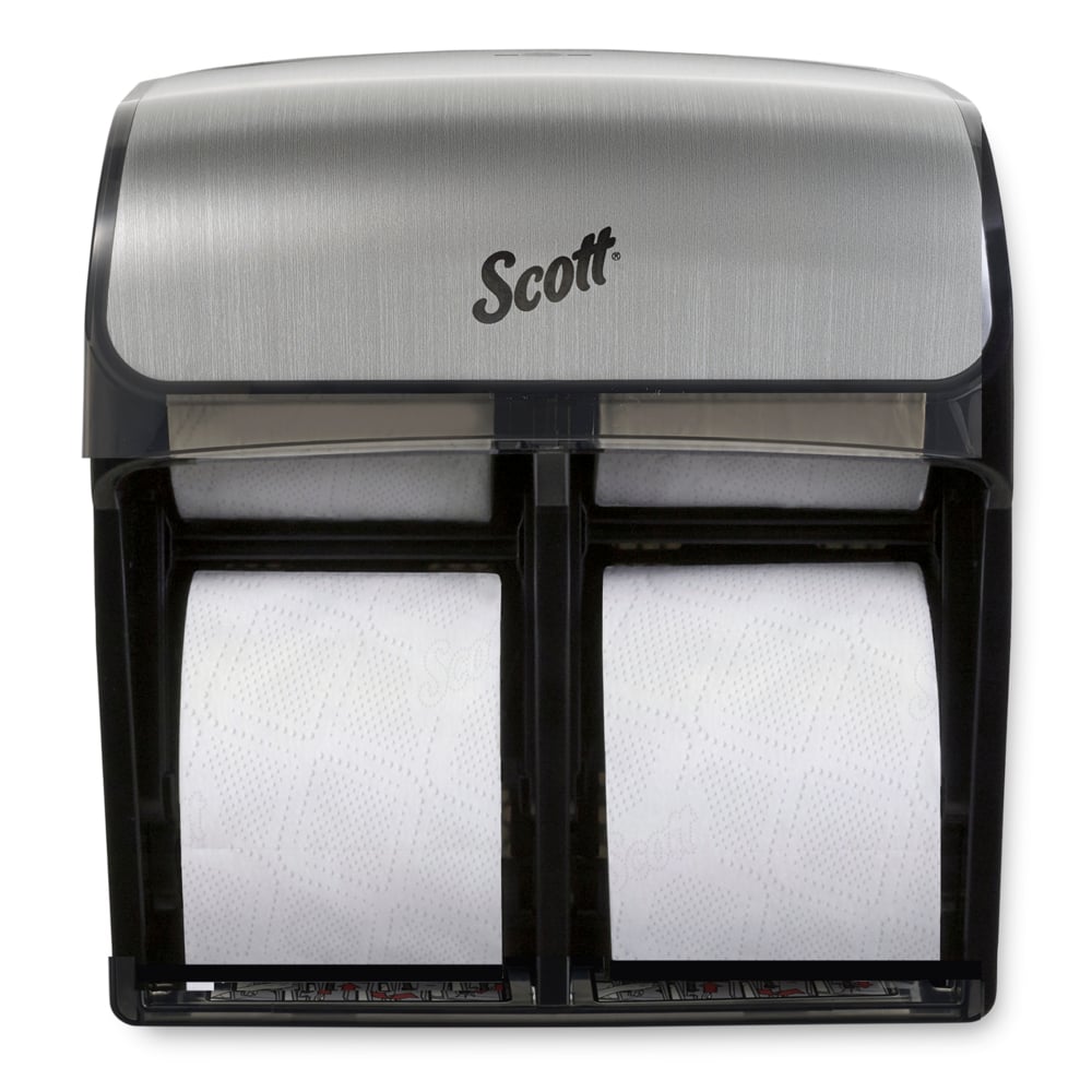 Scott® Professional Standard Roll Toilet Paper (13607), with Elevated Design, 2-Ply, White, Individually wrapped rolls, Compact Case for Easy Storage, (550 Sheets/Roll, 20 Rolls/Case, 11,000 Sheets/Case) - 13607