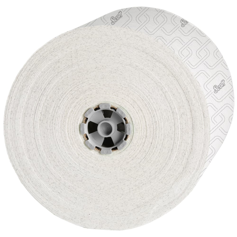Scott® Pro™ High-Capacity Hard Roll Towels (25703), with Elevated Design and Absorbency Pockets™, for Grey Core Dispensers, White, (1,150'/Roll, 6 Rolls/Case, 6,900'/Case) - 25703