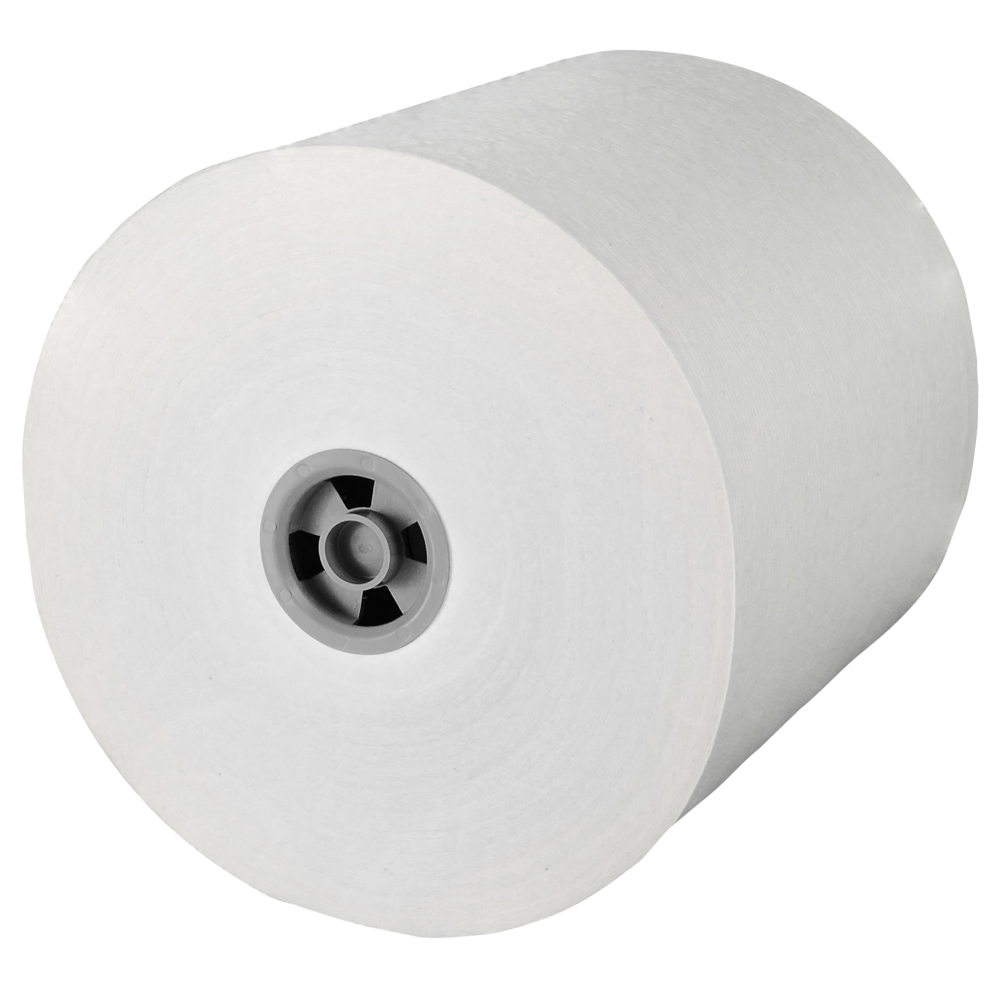 Essuie-tout en rouleaux durs Scott Pro (43960) avec pochettes d’air, pour distributrice (mandrin gris seulement), 900 pi/rouleau, 6 rouleaux/caisse, 5 400 pieds - 43960