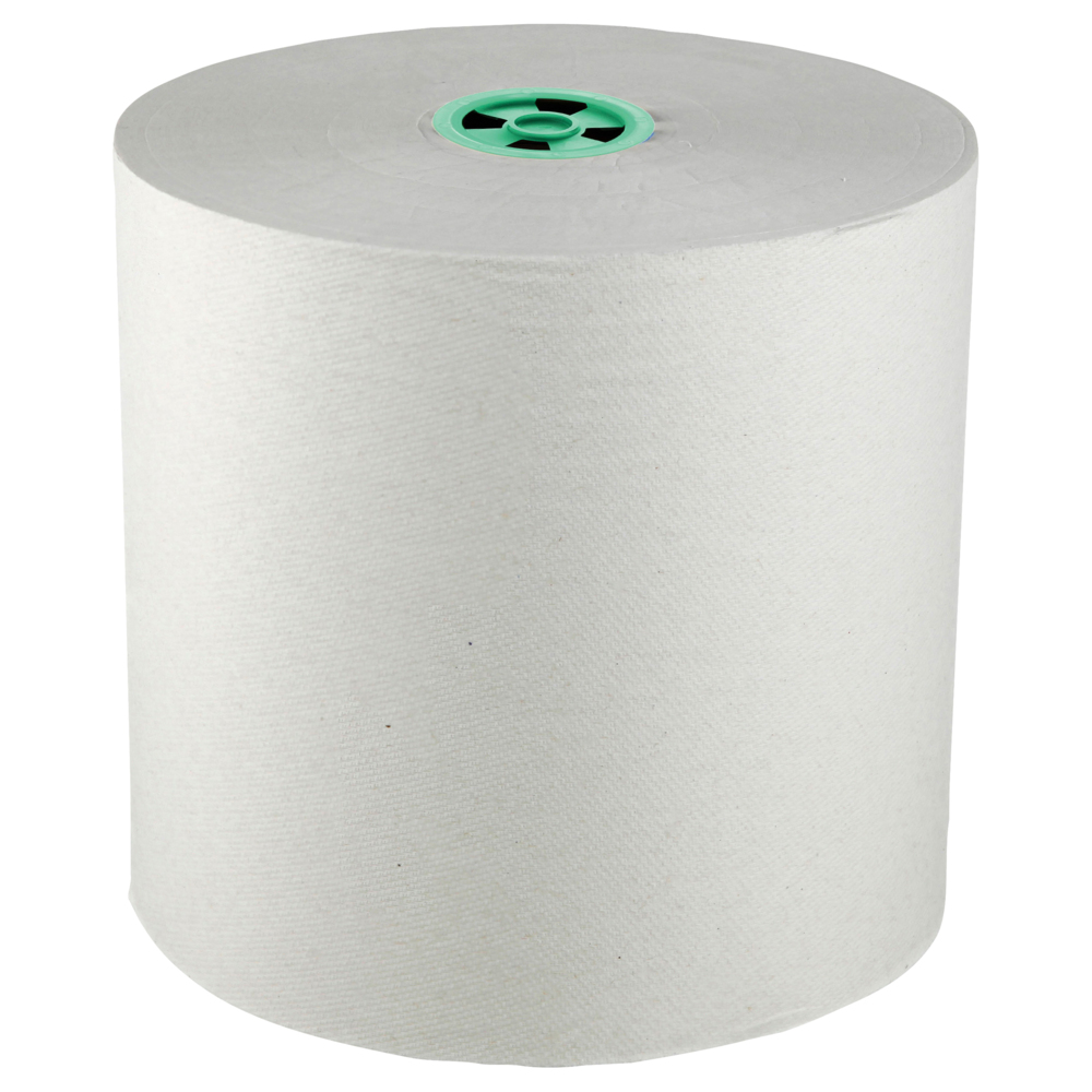 Essuie-tout en rouleaux durs Scott Pro (43961) avec pochettes d’air, pour distributrice (mandrin vert seulement), 900 pi/rouleau, 6 rouleaux/caisse, 5 400 pieds - 43961