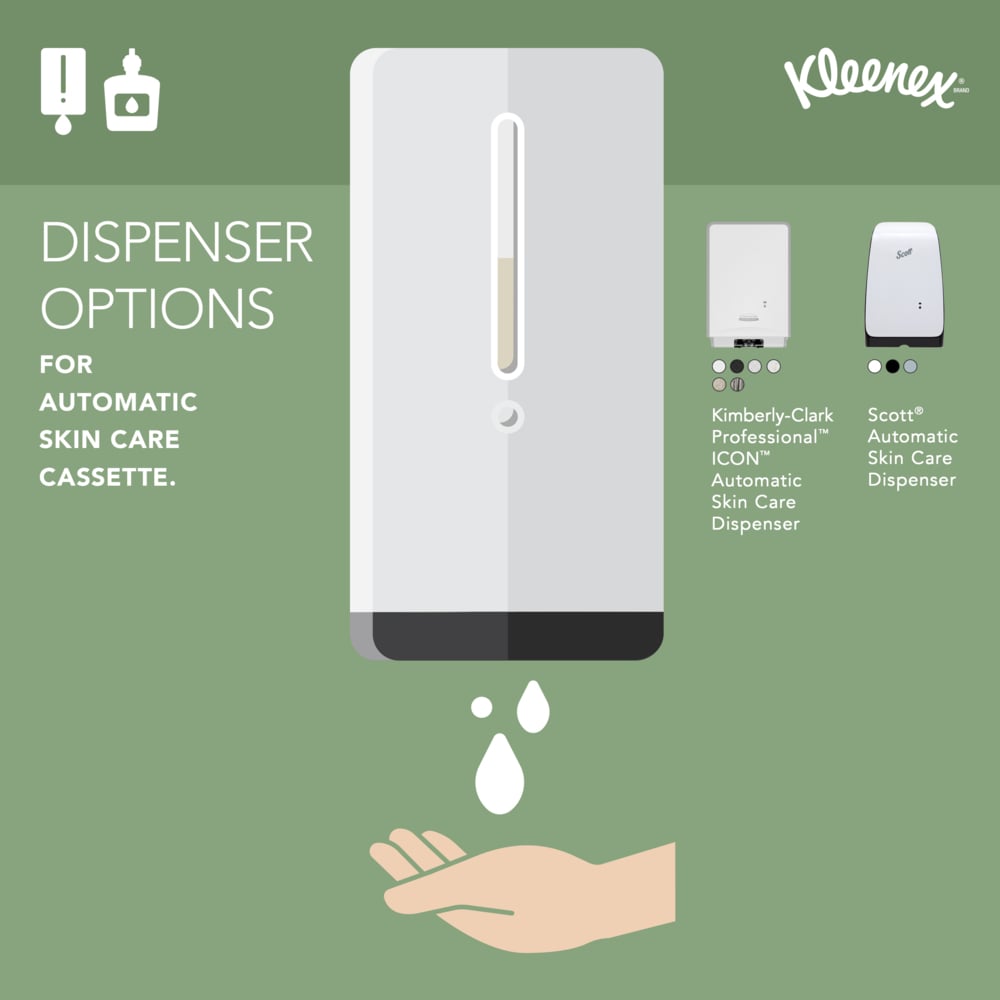 Kleenex® Botanics Luxury Foam Skin Cleanser (52788), 1.2 L Clear, Fresh Scent Automatic Hand Soap Refills for Kimberly-Clark Professional™ ICON™ and Scott® Pro™ Automatic Dispensers (4 Bottles/Case) - 52788