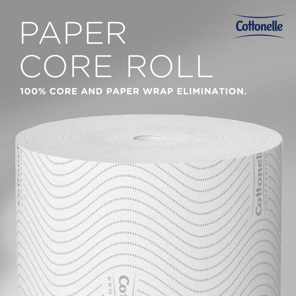 Cottonelle® Paper Core High-Capacity Standard Toilet Paper (53862), with CleanCare® Design, 2-Ply, White, (900 Sheets/Roll, 36 Rolls/Case, 32,400 Sheets/Case) - 53862