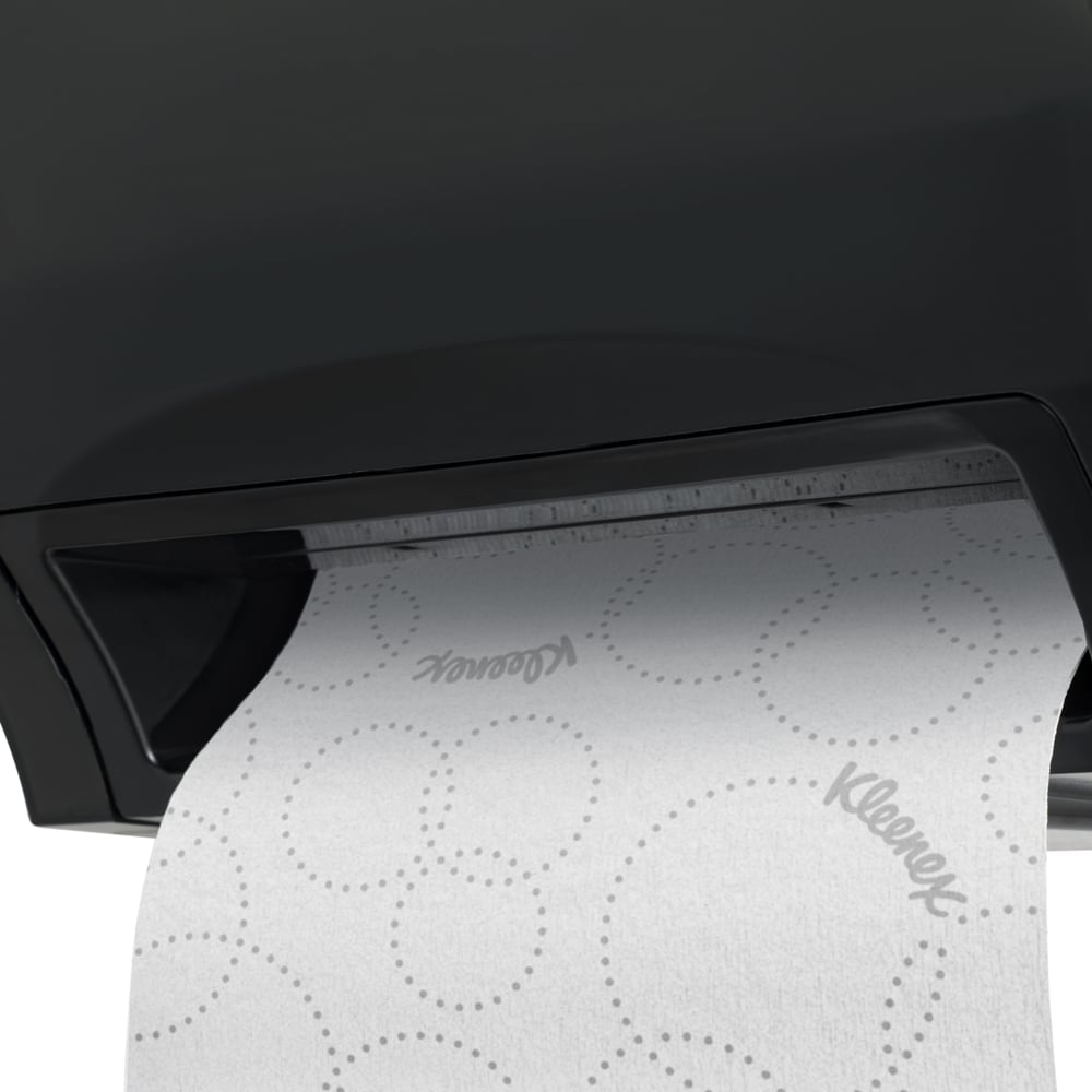 Essuie-mains en rouleau Kleenex® (54471), 2 épaisseurs, avec design rehaussé et technologie Premium Absorbency Pockets™ pour les distributrices avec mandrin bleu; blancs (500 pi/rouleau, 6 rouleaux/caisse, 3 000 pi/caisse) - 54471