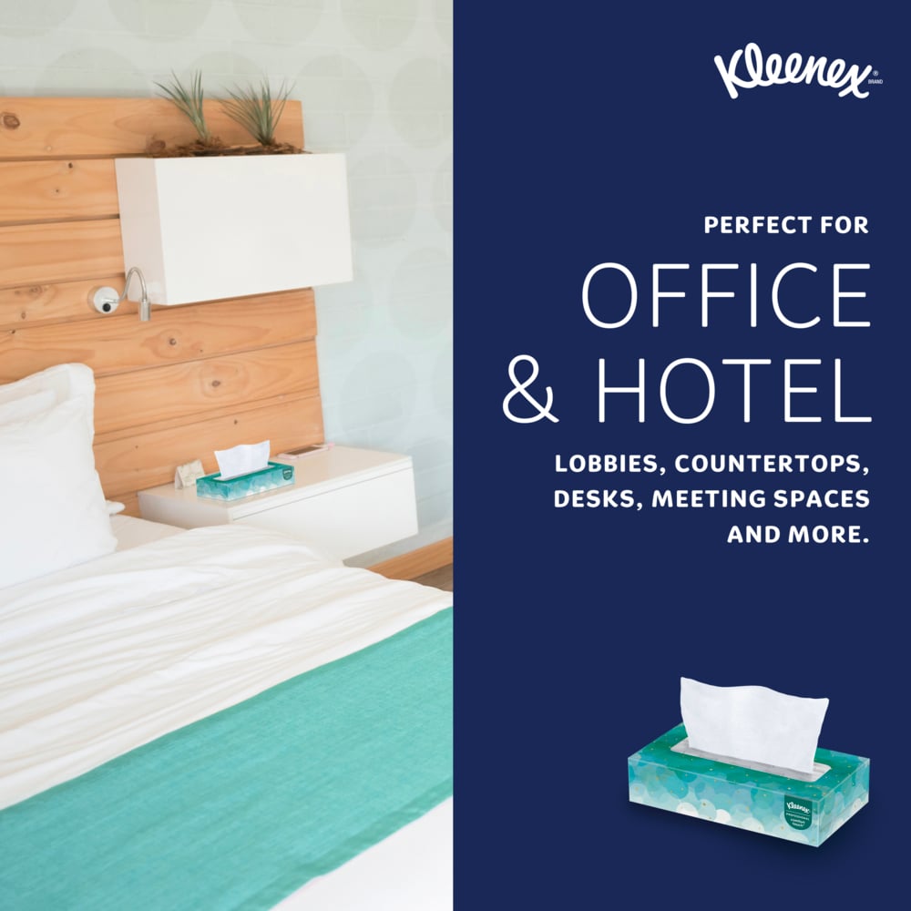 Kleenex® Professional Facial Tissue (21400), 2-Ply, White, Flat Facial Tissue Boxes for Business (100 Tissues/Box, 36 Boxes/Case, 3,600 Tissues/Case) - 21400