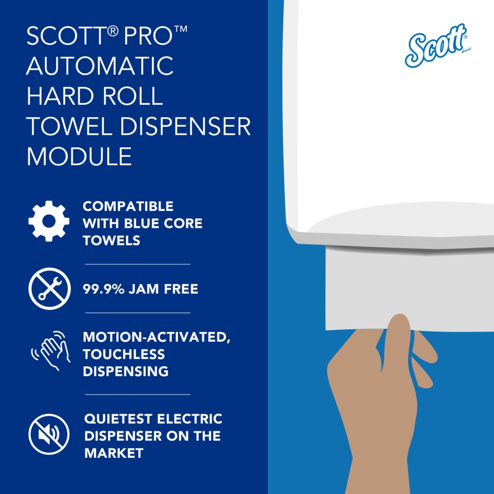 Scott® Pro™ Automatic Hard Roll Towel Dispenser Module Only (34361), for Blue Core Scott® Pro™ Roll Towels (Qty 1) - 34361