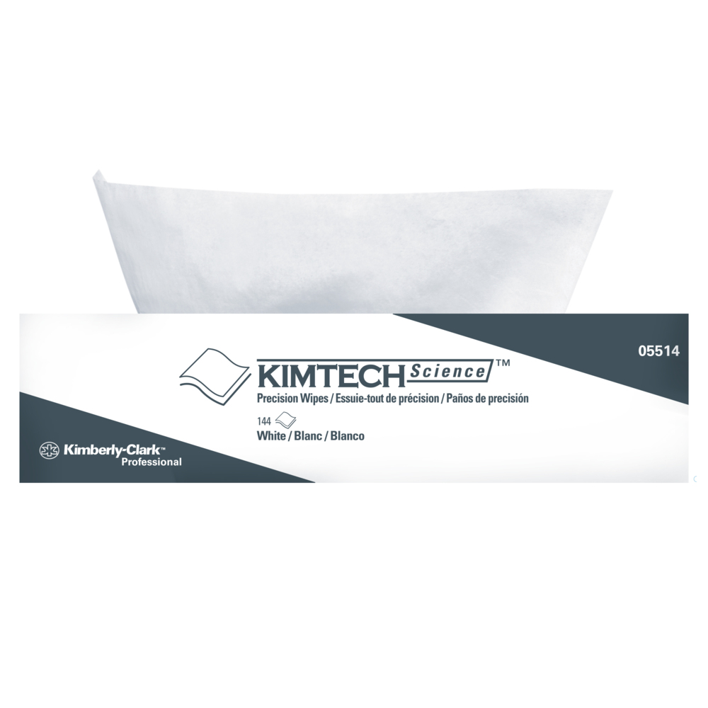 Kimtech™ Science Precision Wipes (05514), White, 15 Pop-Up Boxes / Case, 144 Sheets / Box, 2,160 Sheets / Case - 05514