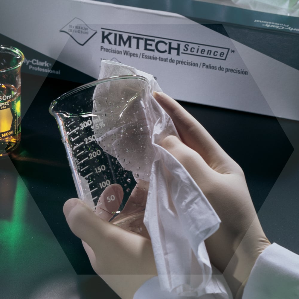 Kimtech™ Science Precision Wipes (05514), White, 15 Pop-Up Boxes / Case, 144 Sheets / Box, 2,160 Sheets / Case - 05514