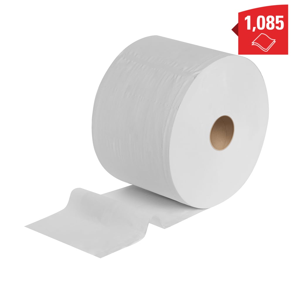 Paños WypAll® L20 General Clean™ 7204 - Paños de papel: 2 rollos grandes x 1085 paños de limpieza de 2 capas blancos (2170 en total) - 7204