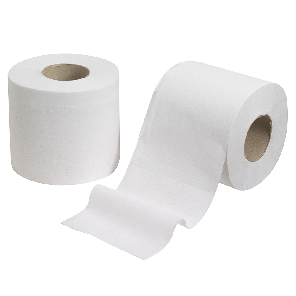 Kleenex® Standard Size Toilet Roll 8477 - 2 Ply Toilet Paper - 9 Packs of 4 Toilet Rolls x 210 White Toilet Tissue Sheets (36 Rolls / 7,560 Sheets Total) - 8477