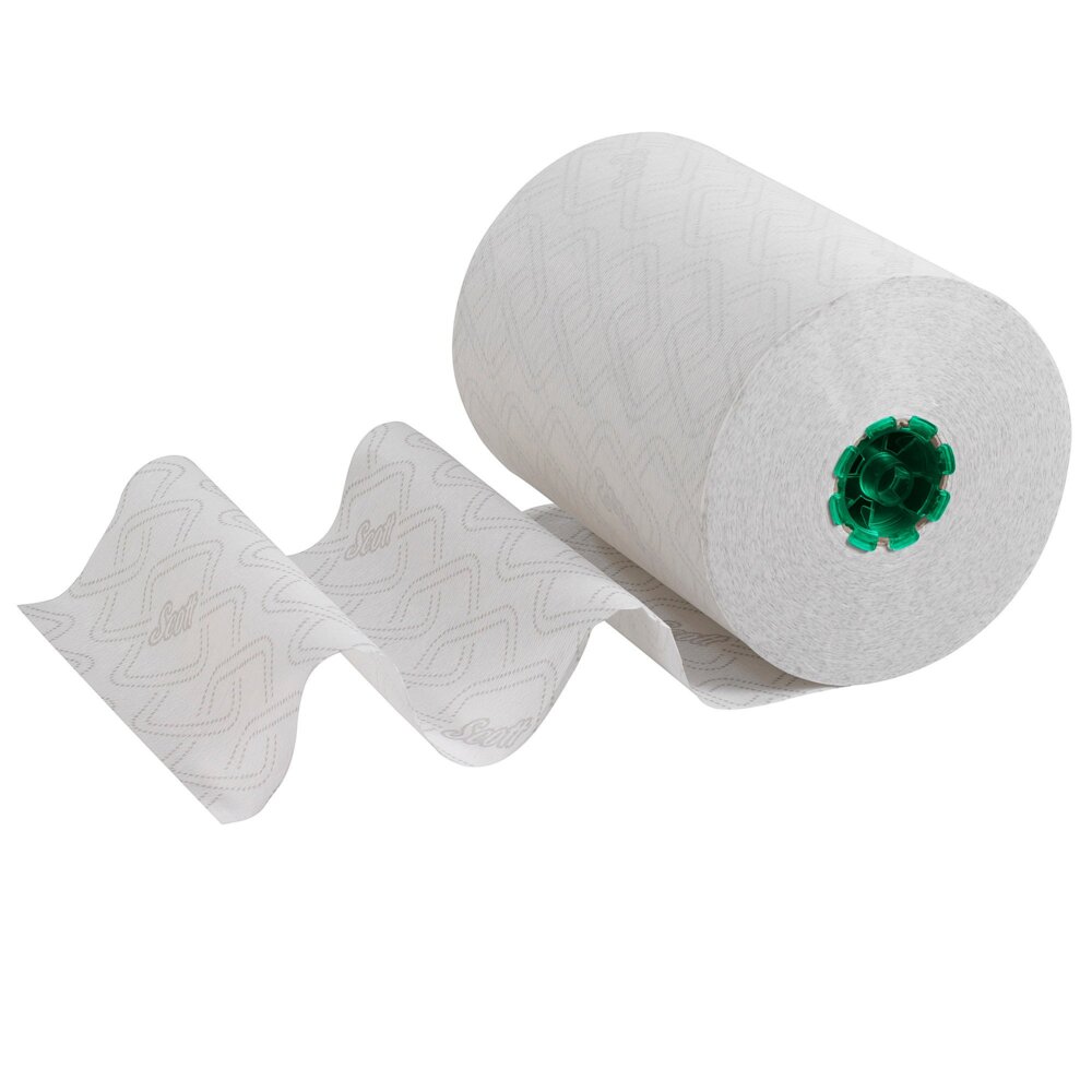 86224 Scott Control Rolled Hand Towel with elevated Scott® design, White, 305m x 6 Rolls - S059796292