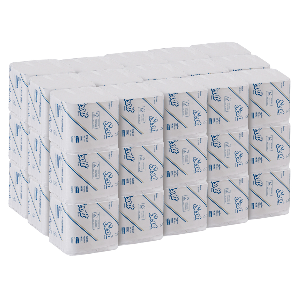 Scott® Control Interleaved Toilet Tissue (06392), White 1-Ply, 45 Packs / Case, 460 Sheets / Pack (20,700 sheets) - S050053831