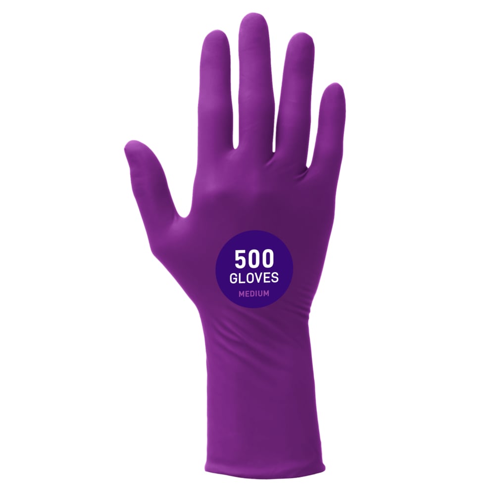 Kimtech™ Polaris™ Xtra Nitrile Exam Gloves (62762), 7.5 Mil, Ambidextrous, 12", M (50 Nitrile Gloves/Box, 10 Boxes/Case, 500 Gloves/Case) - 62762