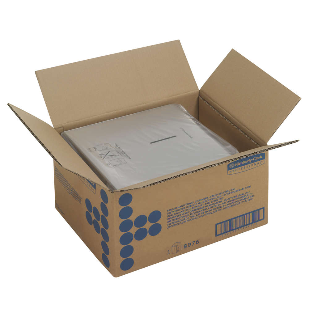 Kimberly-Clark Professional™ Dispensador de toallas secamanos en rollo 8976, acero inoxidable - 8976