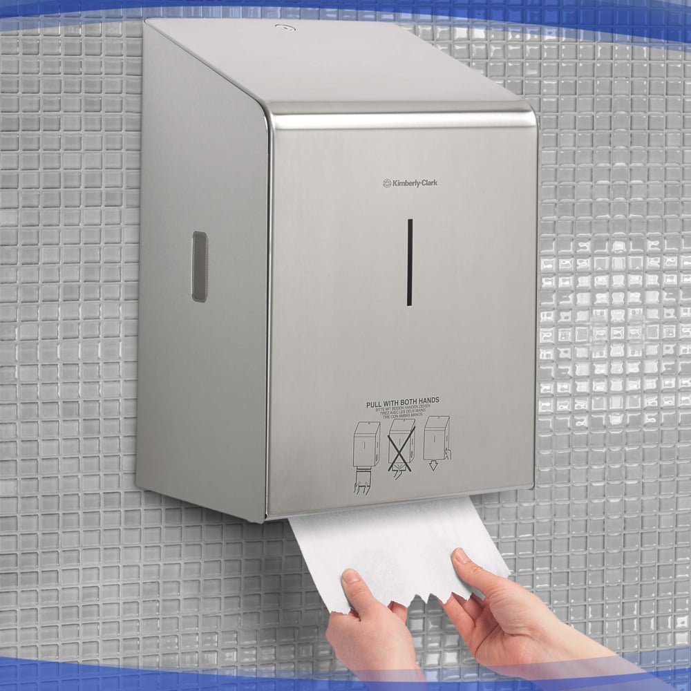 Kimberly-Clark Professional™ Dispensador de toallas secamanos en rollo 8976, acero inoxidable - 8976