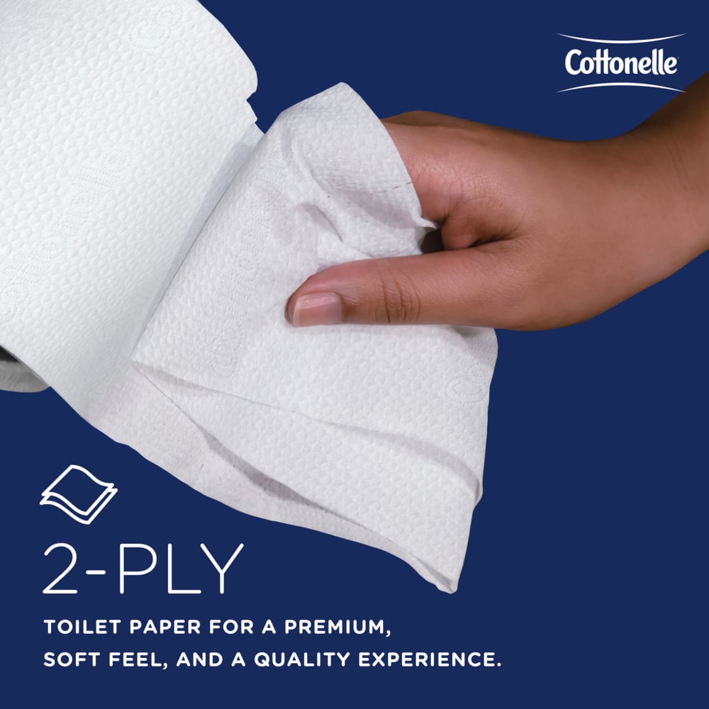 Cottonelle® Professional Standard Roll Toilet Paper (13135), 2-Ply, White, Compact Case for Easy Storage (451 Sheets/Roll, 20 Rolls/Case, 9,020 Sheets/Case) - 13135