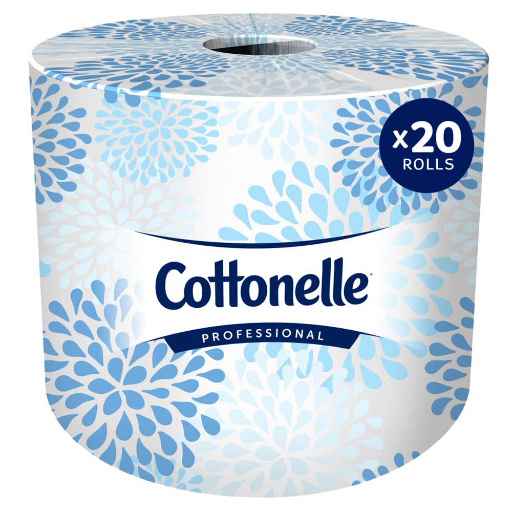 Cottonelle® Professional Standard Roll Toilet Paper (13135), 2-Ply, White, Compact Case for Easy Storage (451 Sheets/Roll, 20 Rolls/Case, 9,020 Sheets/Case) - 13135