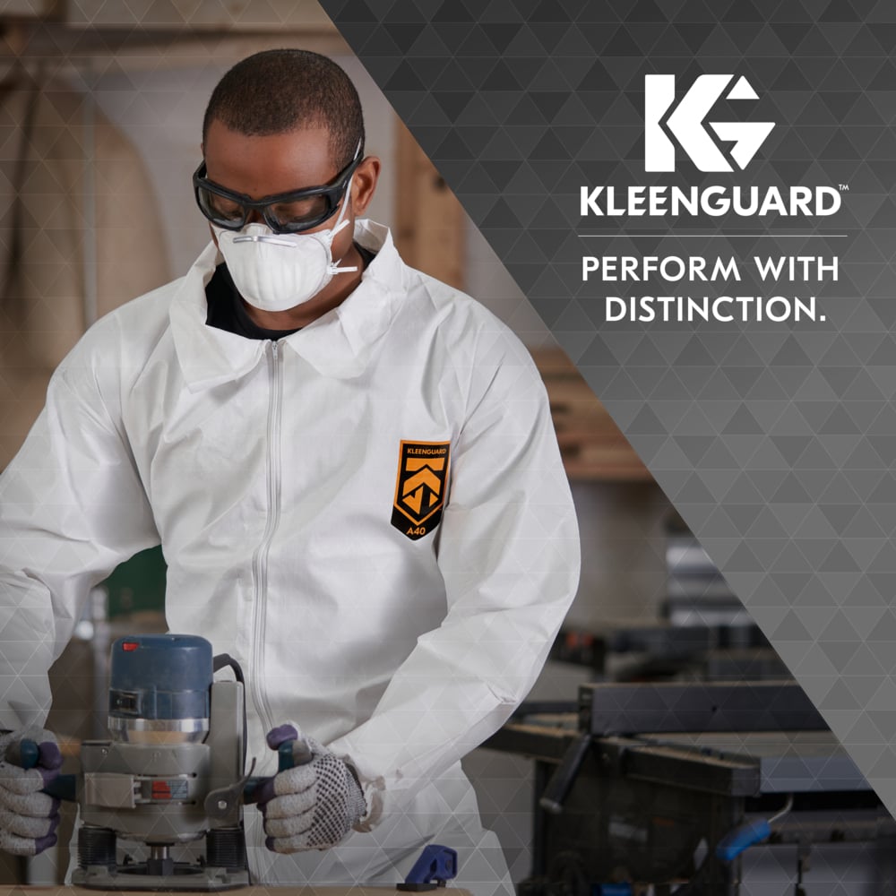 KleenGuard™ 3400 Series N95 Particulate Respirator (54627), RA3415 Molded Cup Style, NIOSH-Approved, Regular Fit, White (10 Respirators/Box, 12 Boxes/Case, 120 Respirators/Case) - 54627