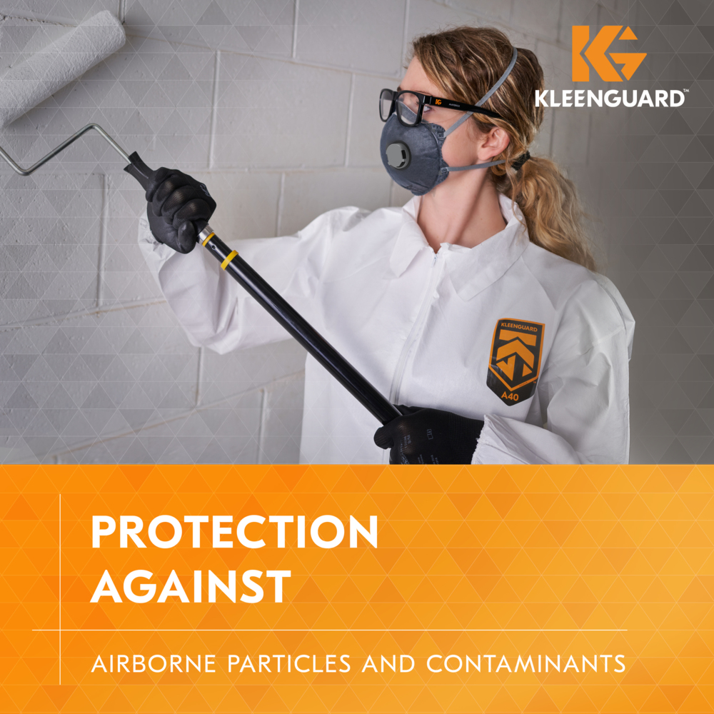 KleenGuard™ 3300 Series OV N95 Particulate Respirator (54630), RA3316V Molded Cup Style, NIOSH-Approved, Exhalation Valve, Regular Fit, Grey (10 Respirators/Box, 12 Boxes/Case, 120 Respirators/Case) - 54630