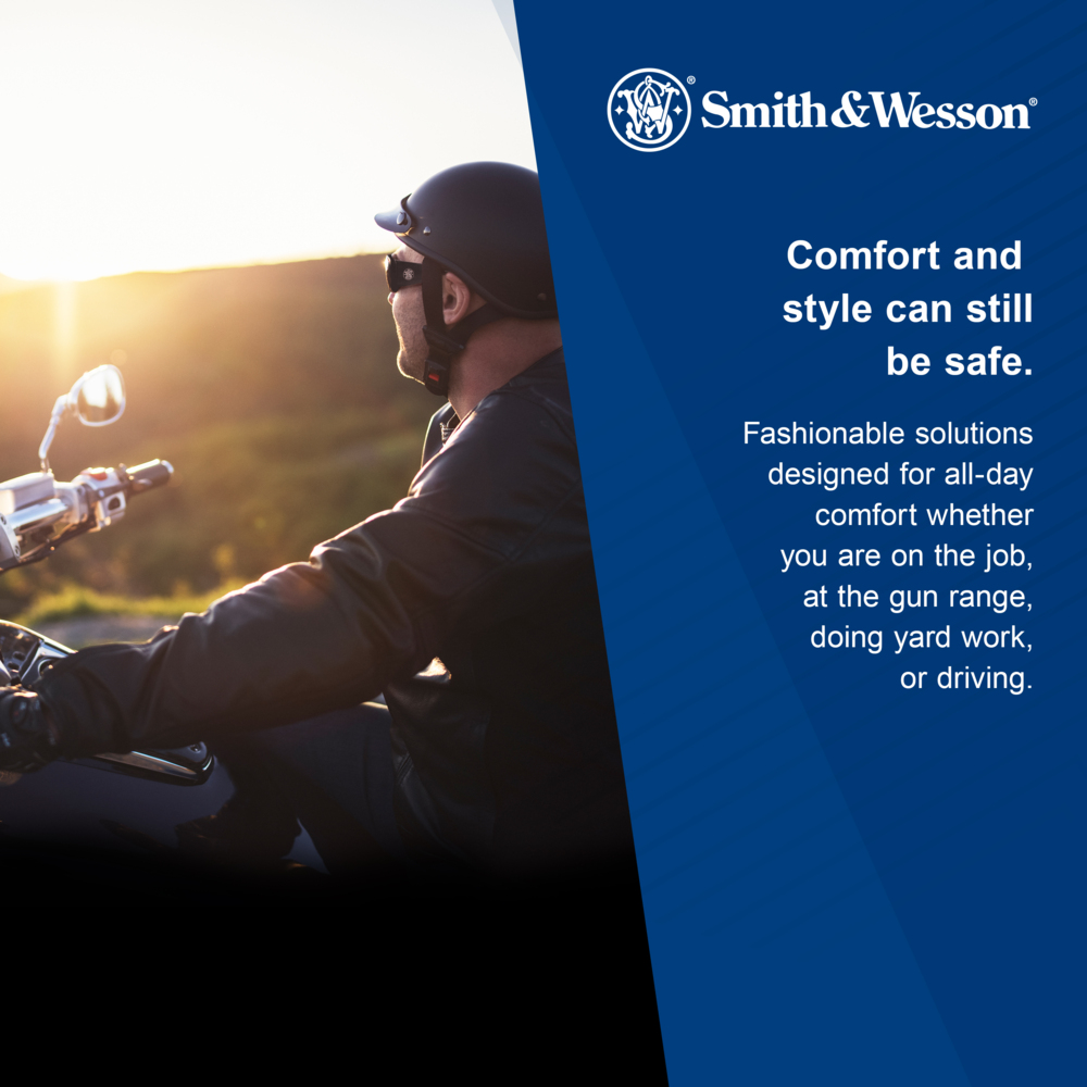 Smith & Wesson® Elite™ Safety Glasses (21305), Amber/Yellow Lenses with Anti-Fog coating, Black Frame, Unisex Eyewear for Men and Women (12 Pairs/Case) - 21305
