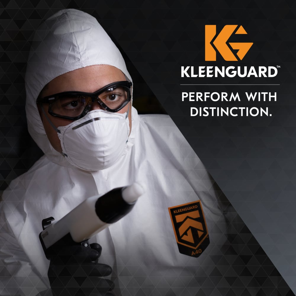 KleenGuard™ V30 Nemesis™ Foam Safety Glasses (65336), Smoke Lenses with KleenVision™ Anti-Fog coating, Black Frame, Unisex Eyewear for Men and Women (12 Pairs/Case) - 65336