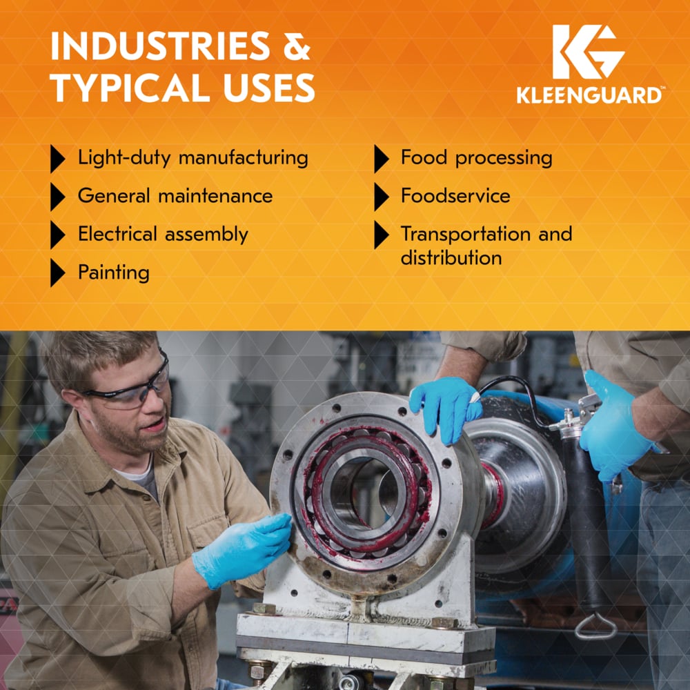 KleenGuard™ G10 Comfort Plus™ Blue Nitrile Gloves (54189), 4 Mil, Ambidextrous, Touchscreen Compatible, XL (100 Gloves/Box, 10 Boxes/Case, 1,000 Gloves/Case) - 54189