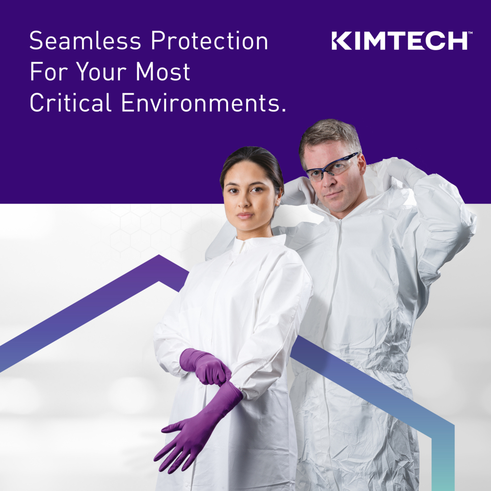 Kimtech™ Purple Nitrile™ Exam Gloves (55080), 5.9 Mil, Ambidextrous, 9.5", XS (100 Gloves/Box, 10 Boxes/Case, 1,000 Gloves/Case) - 55080