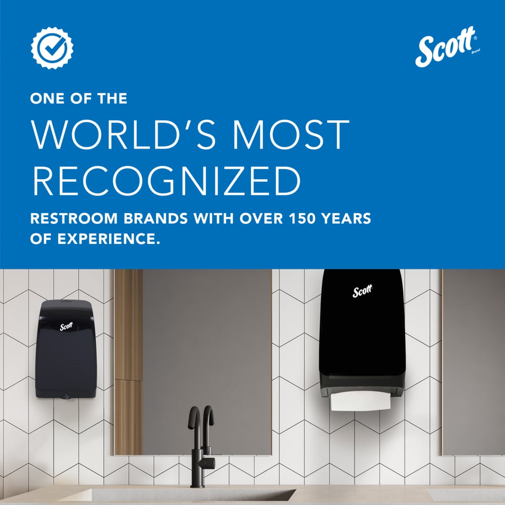 Scott® 100% Recycled Fiber Multifold Paper Towels (01807), with Absorbency Pockets™, 9.2" x 9.4" sheets, White, Compressed Rolls, Compact Case for Easy Storage, (250 Sheets/Pack, 16 Packs/Case, 4,000 Sheets/Case) - 01807