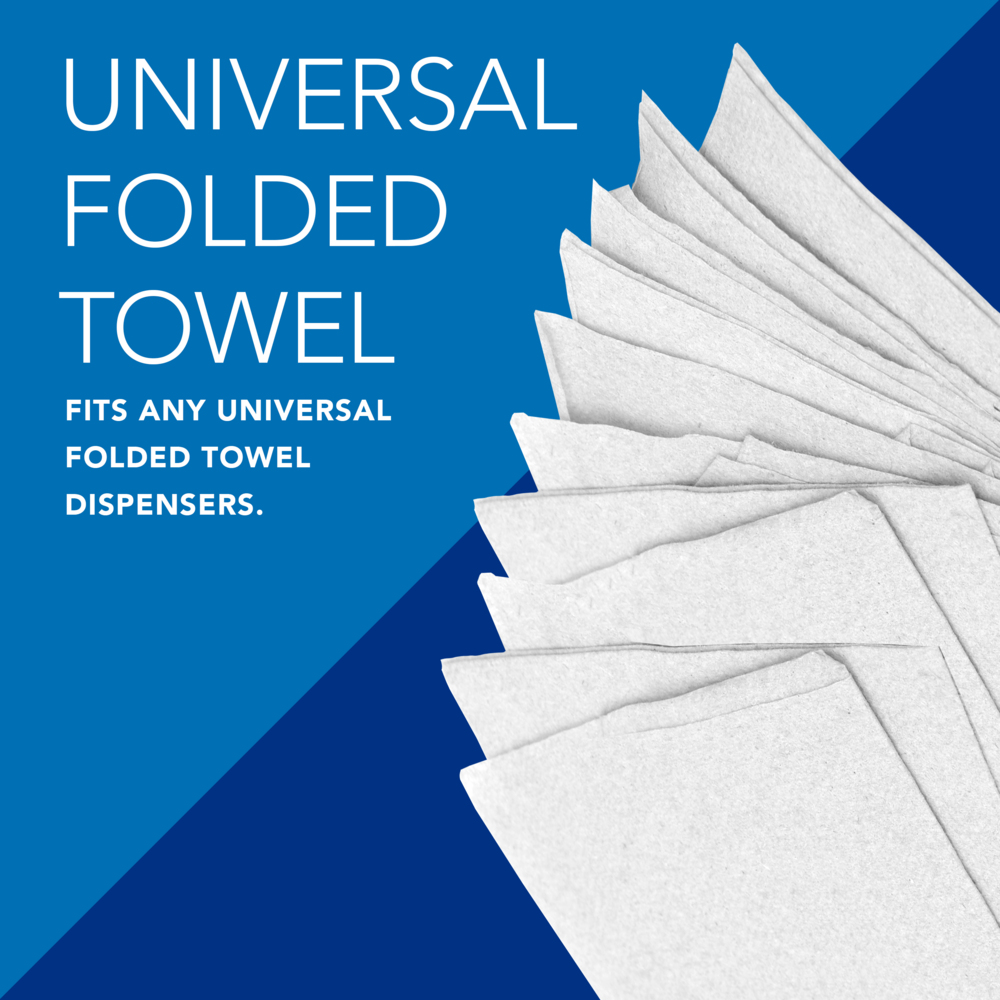 Scott® Multifold Narrow Width Paper Towels (37490), with Absorbency Pockets™, 8.0" x 9.4" sheets, White, Compressed Pack, Compact Case for Easy Storage, (250 Sheets/Pack, 16 Packs/Case, 4,000 Sheets/Case) - 37490