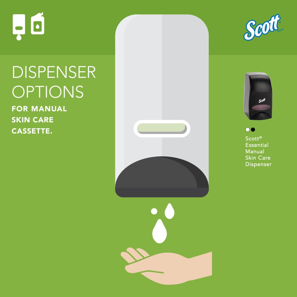 Scott® Green Certified Foam Hand Soap (91565), 1.0 L Clear, No Fragrance Added, Manual Hand Soap Refills for compatible Scott® Essential Manual Dispensers, Ecologo, NSF E-1 Rated (6 Bottles/Case) - 91565