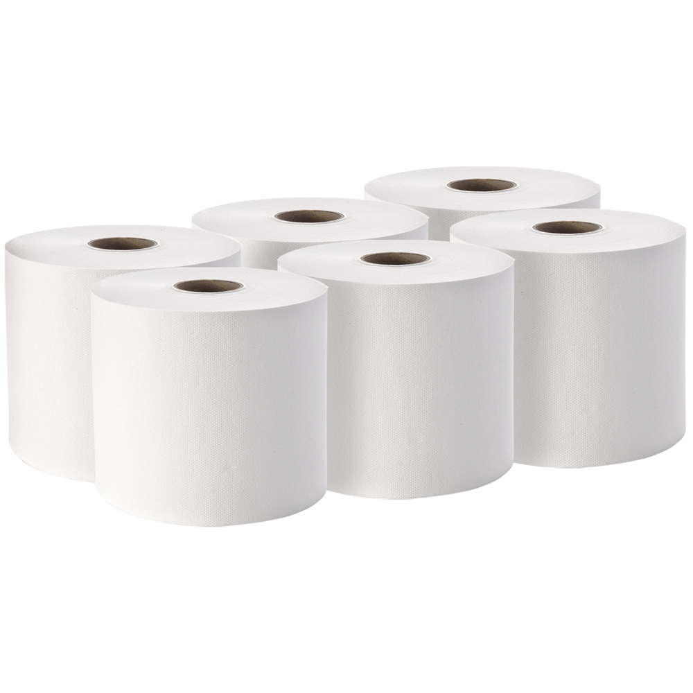 WypAll® L10 Roll Control Wipers (28888), White 1-Ply, 6 Rolls / Case, 300m / Roll (6,000 Sheets) - S055873838