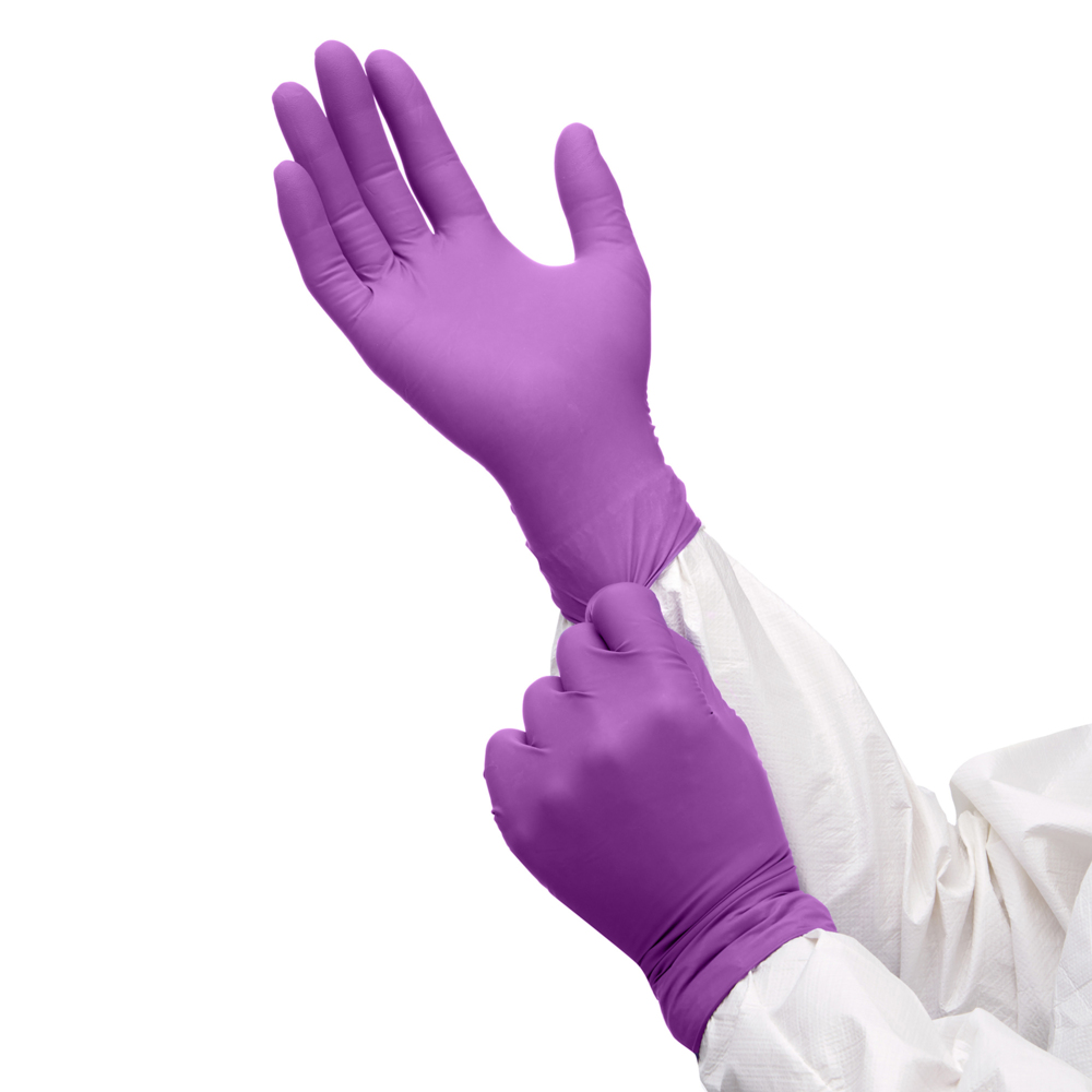 Kimtech™ Polaris™ Nitrile Ambidextrous Gloves 62003 - Dark Magenta, L, 10x100 (1,000 gloves) - S061297957