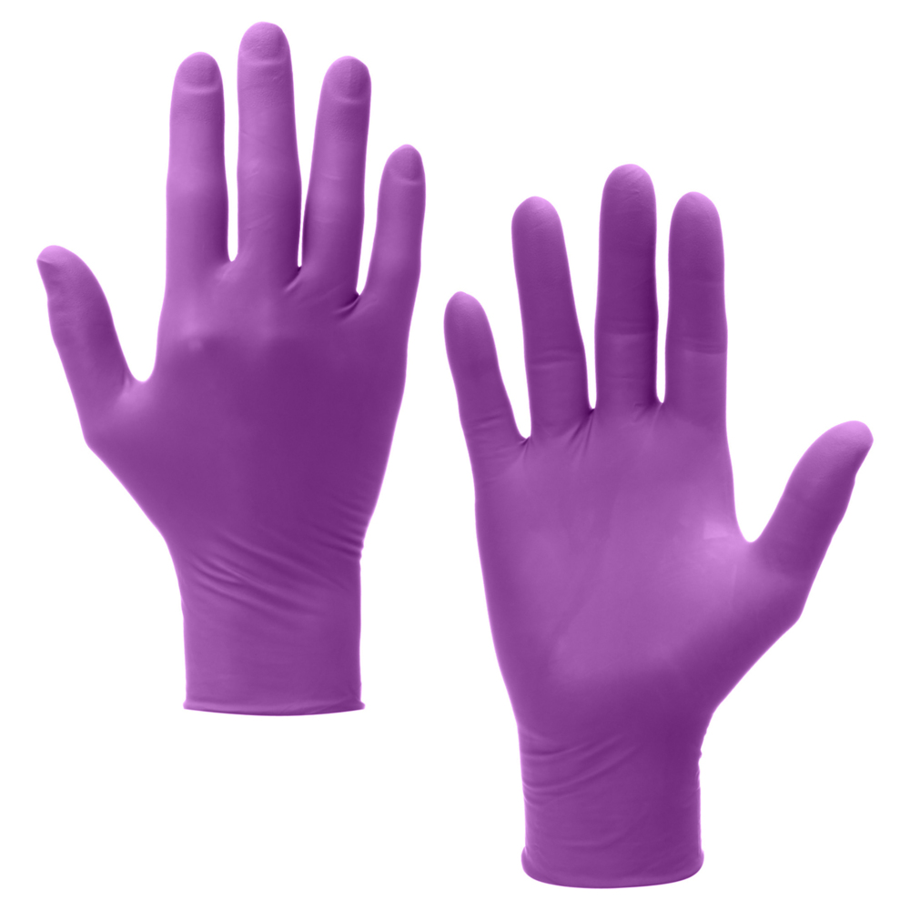 Kimtech™ Polaris™ Nitrile Ambidextrous Gloves 62003 - Dark Magenta, L, 10x100 (1,000 gloves) - S061297957