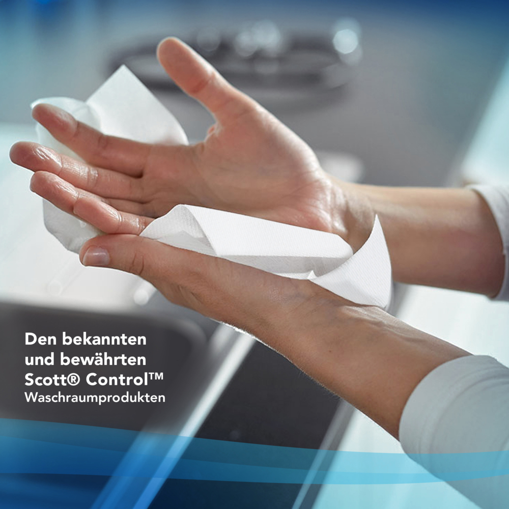 Secamanos plegados grandes Scott® Control™ 6669 - Papel secamanos multiplegado - 15 paquetes x 240 unidades de papel secamanos plegado en Z blanco (3600 en total) - 6669