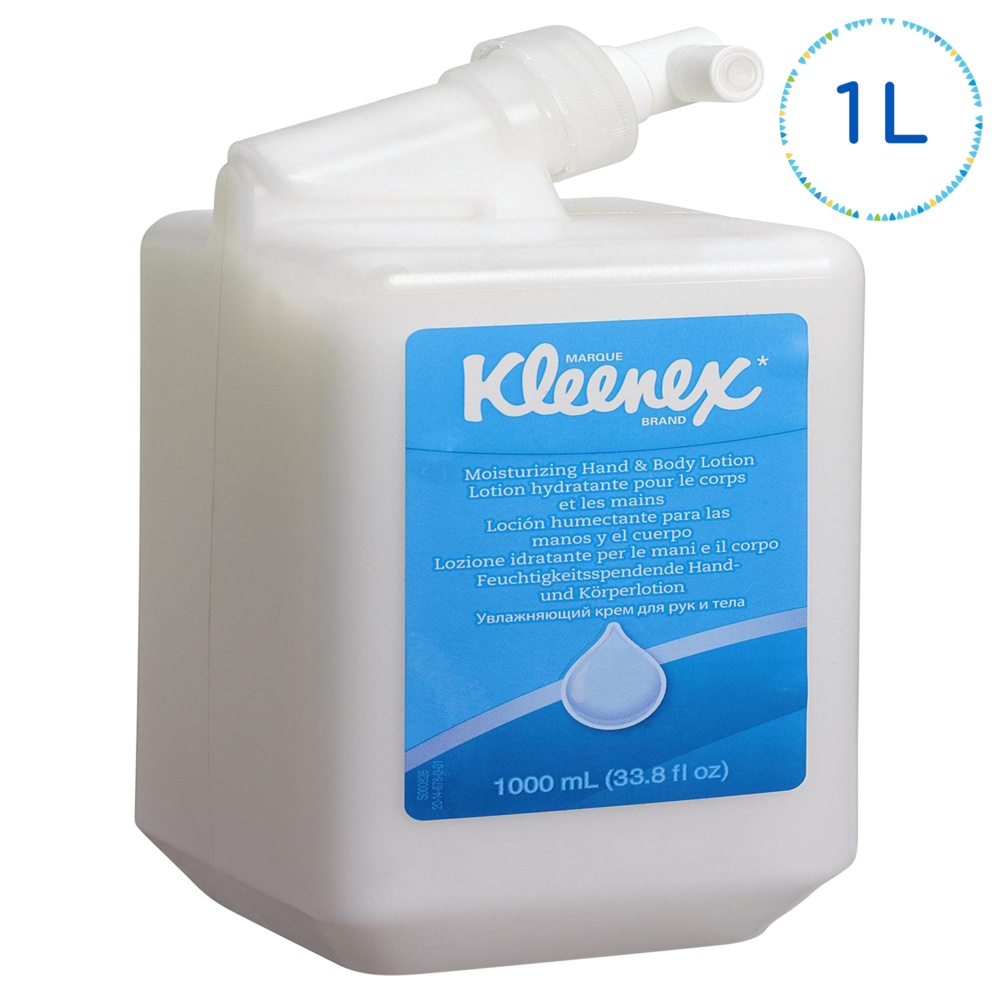 Kleenex® Увлажняющий крем для рук и тела, код 6373, белый цвет, 6 x 1 л (итого 6 л) - 6373