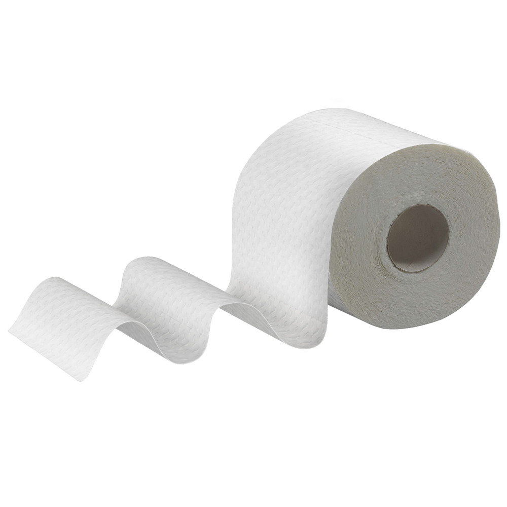 Rouleau de papier toilette taille standard Kleenex® 8484 - Papier toilette 4 épaisseurs - 24 rouleaux x 160 feuilles de papier toilette blanc (3 840 feuilles) - 8484
