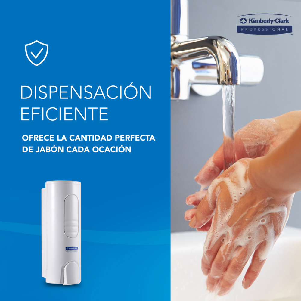 Kimberly-Clark Professional™ Compact Luxury Dispensador de jabón de manos en espuma 6982, blanco, 200 ml - 6982