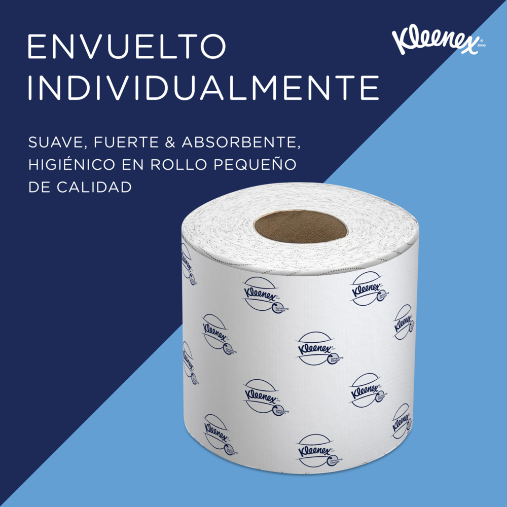 Papier toilette 2 épaisseurs Kleenex® 8438 - 96 x petits rouleaux de 250 feuilles (24 000 au total) - 8438