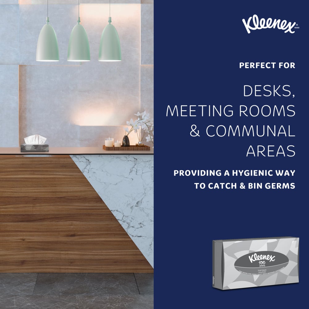 Kleenex® Boîtes de mouchoirs 8835 - 40 x paquets de 100 mouchoirs (4000 au total) - 8815