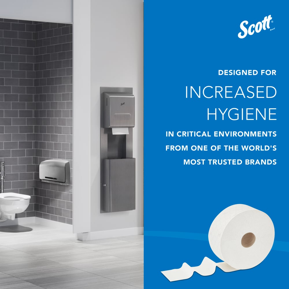 Higiénico Scott® Control™ con dispensación central 8569 - Higiénico de 2 capas - 6 rollos x 1280 hojas de higiénico (7680 hojas) - 8569
