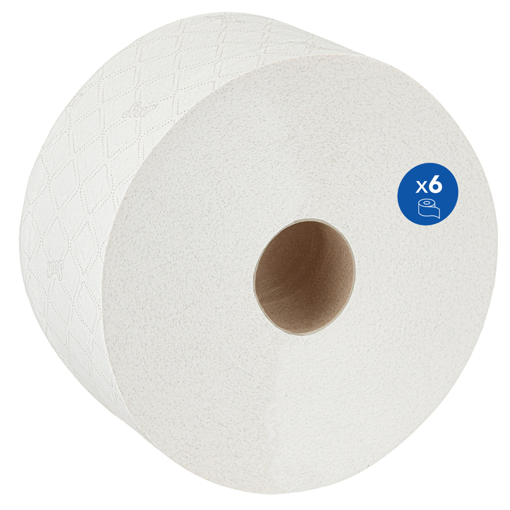 Higiénico Scott® Control™ con dispensación central 8569 - Higiénico de 2 capas - 6 rollos x 1280 hojas de higiénico (7680 hojas) - 8569
