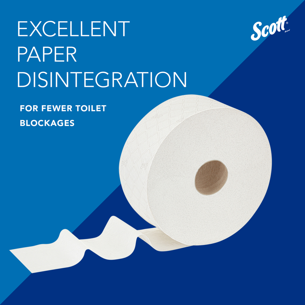 Higiénico Scott® Control™ con dispensación central 8569 - Higiénico de 2 capas - 6 rollos x 1280 hojas de higiénico (7680 hojas) - 8569