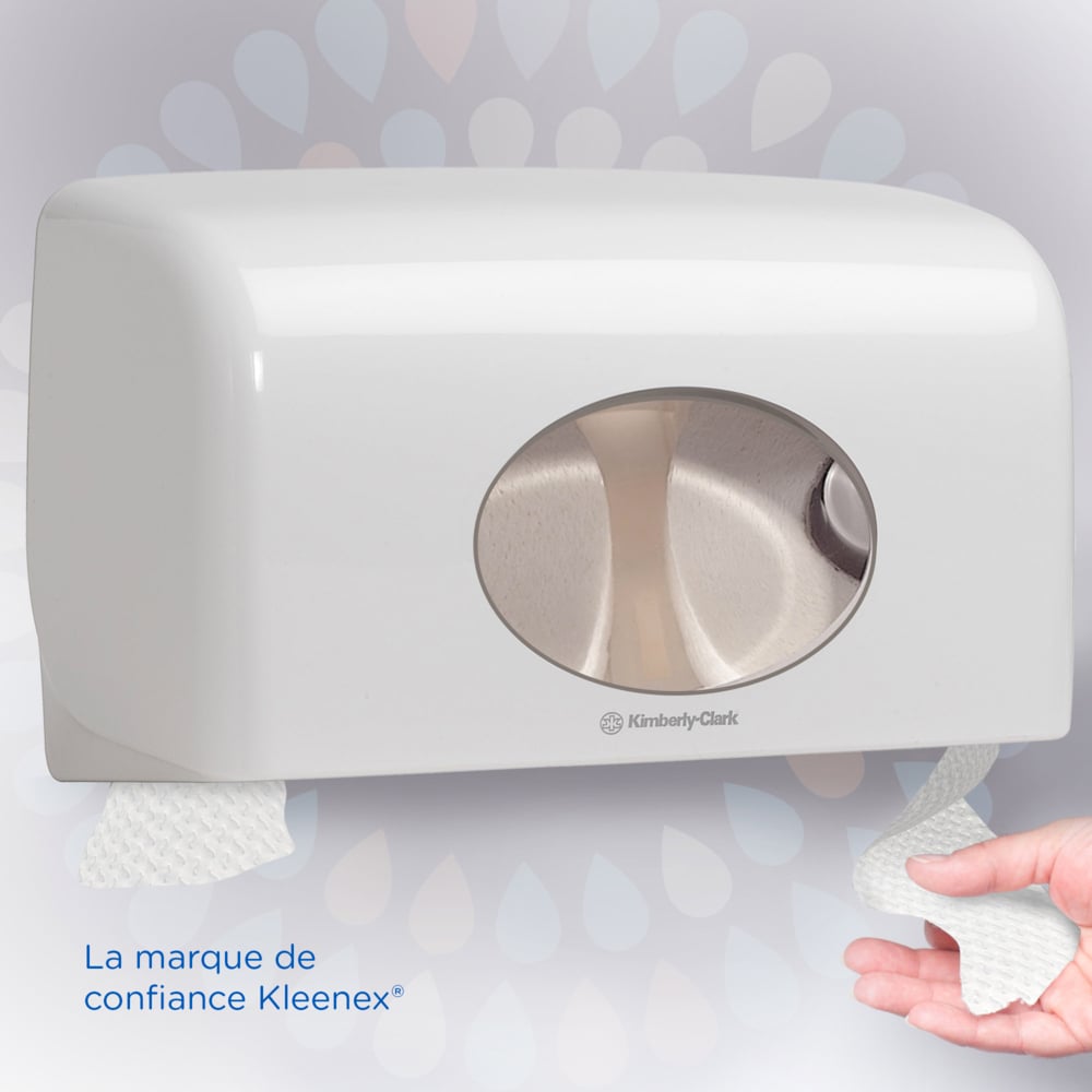 Kleenex® Standard Рулонная туалетная бумага, код 8484, 24 рулона x 160 листов белой четырехслойной бумаги (итого 3 840 шт.) - 8484