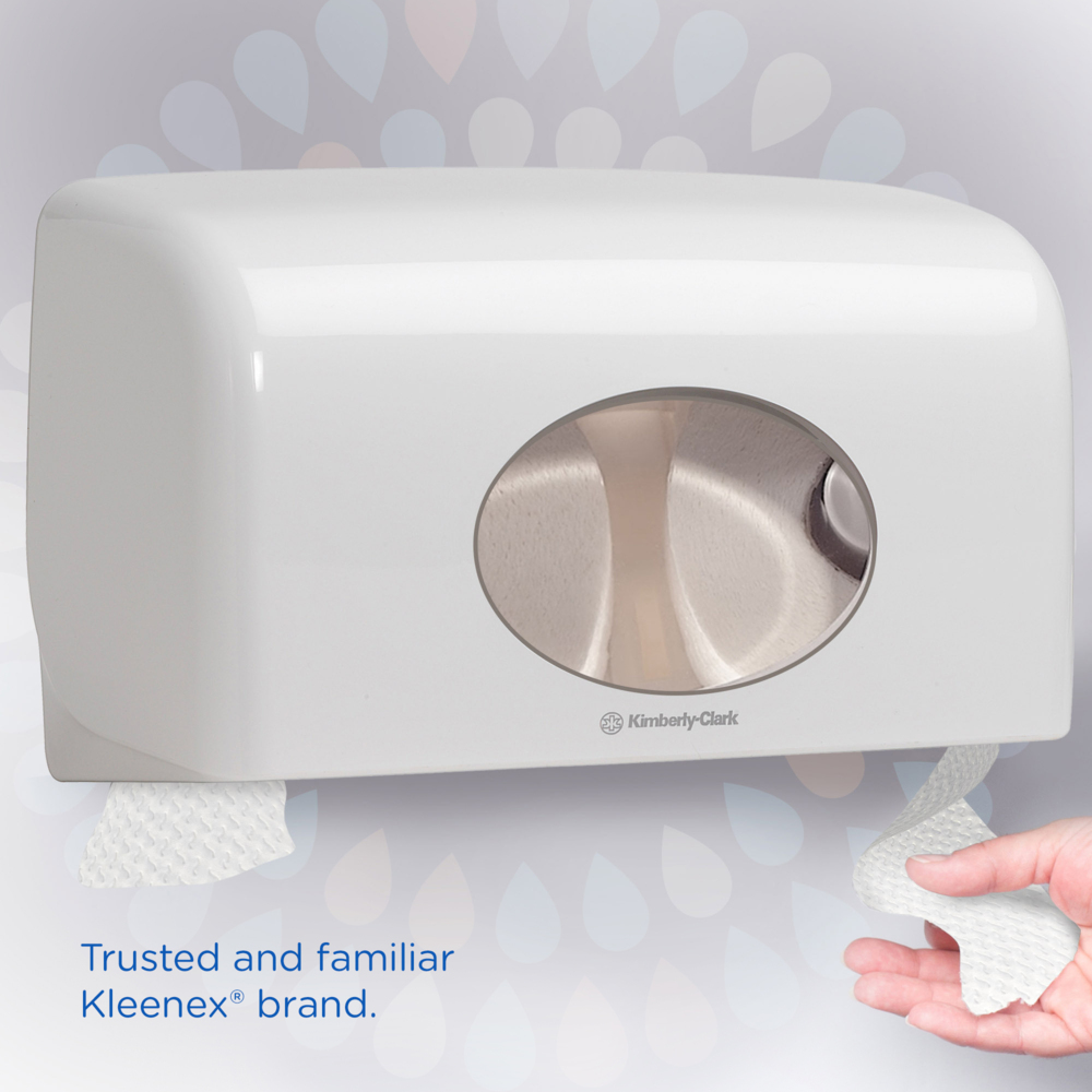 Kleenex® Standard Рулонная туалетная бумага, код 8484, 24 рулона x 160 листов белой четырехслойной бумаги (итого 3 840 шт.) - 8484