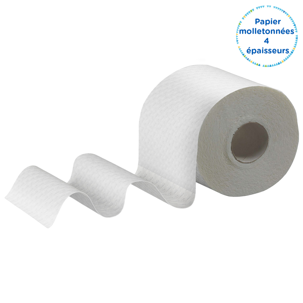 Kleenex® Standard Рулонная туалетная бумага, код 8484, 24 рулона x 160 листов белой четырехслойной бумаги (итого 3 840 шт.) - 8484